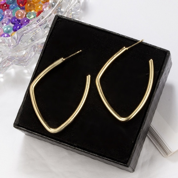 **LEIGHTON* Irregular Shape Gold Fashion Earrings - Picture 4 of 8